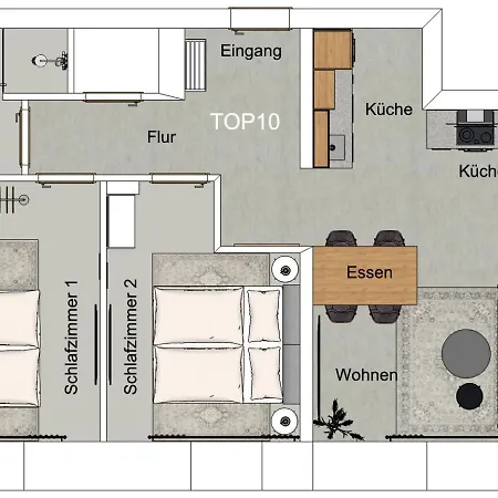 Ferienwohnung Waterfront - Urbane Eleganz Am Bachufer Villach Exterior foto